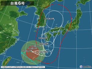 台風６号について 沖縄教区長より続報２（2023/8/5 12:00時点）